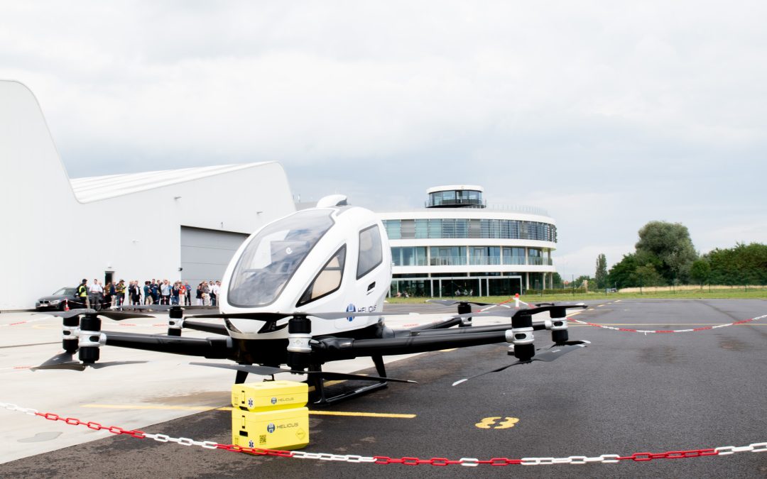 Passenger drone transports for the first time medical cargo through European airspace at DronePort