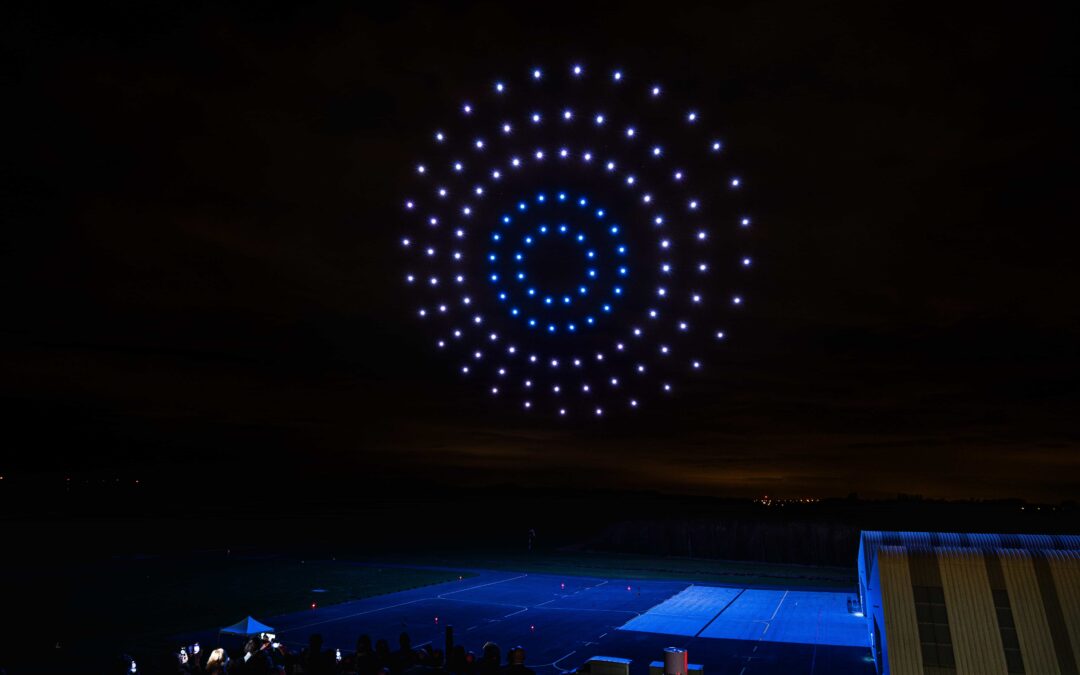 Unique light show with 125 drones above DronePort in Sint-Truiden: a new era of entertainment in the air