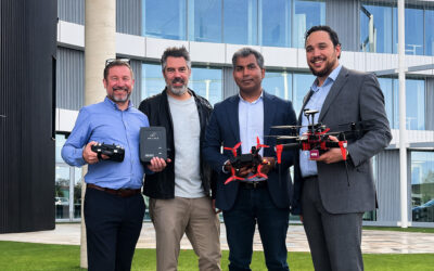 Agilica pioneers permanent test and demo installation at DronePort for UWB positioning, enabling safe drone landings in complex environments